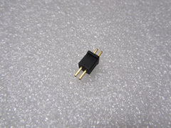 CONN 2 PIN MALE (Gold Plated)